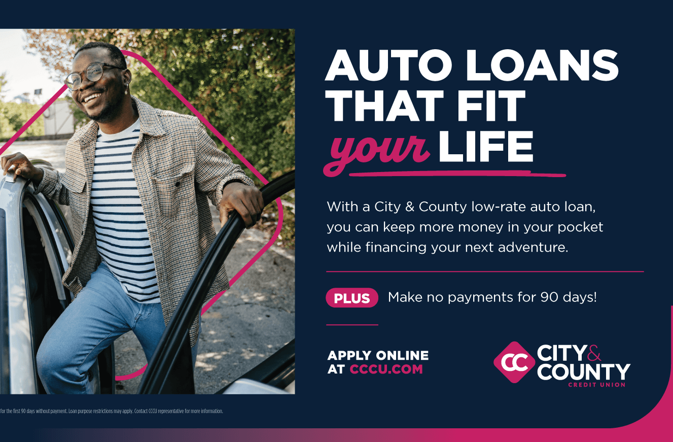 City & County Credit Union auto loans advert